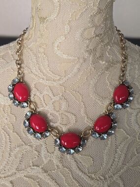 Red Stella & Dot Statement Necklace